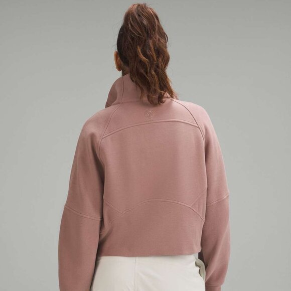 Lululemon Scuba Oversized Funnel Neck Half Zip Twilight Rose XS/S - Picture 2 of 7